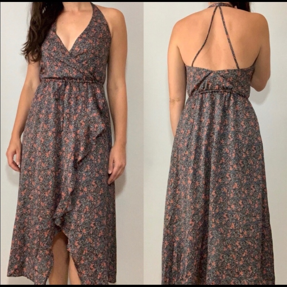 Floral halter dress Sz: Large
